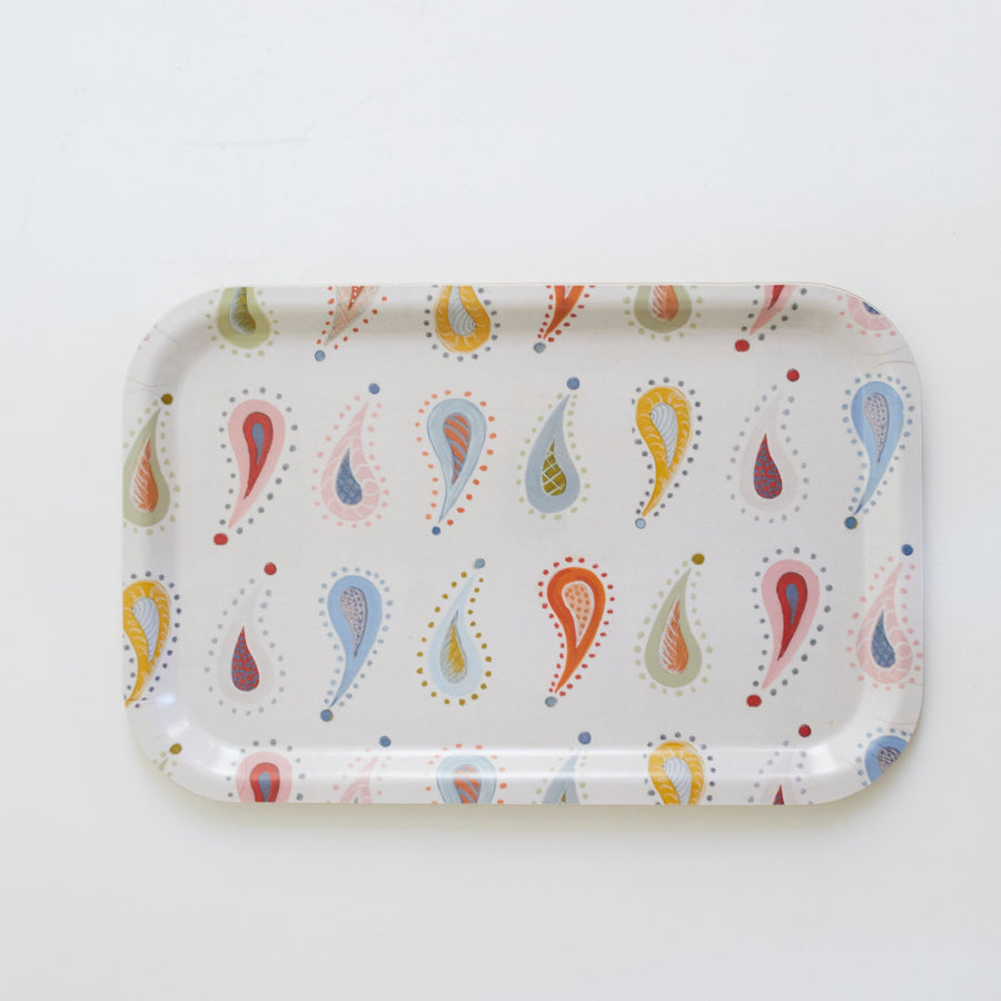 Pink Paisley Birchwood Tray 1005 8.1/2’’ x 13’’ Form Press Accessories $48