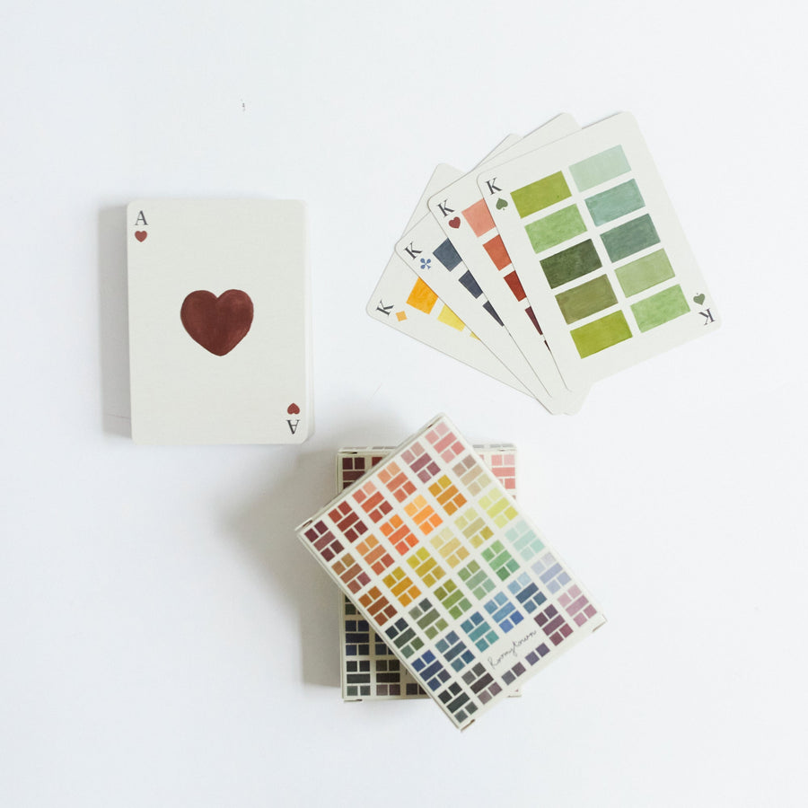 Playing Cards - Set of Two Decks - Watercolour Swatches - Roomytown Inc - Holiday - $22