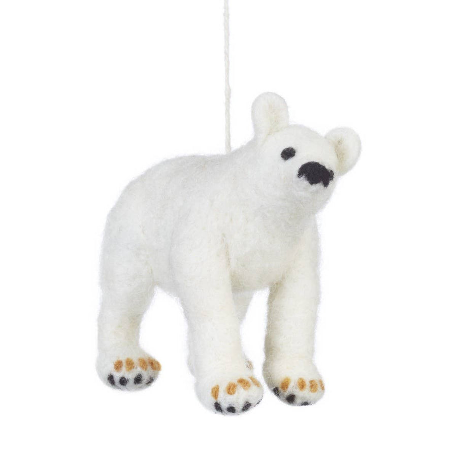 Polar Bear Biodegradable Ornament - Felt So Good - Holiday - $15