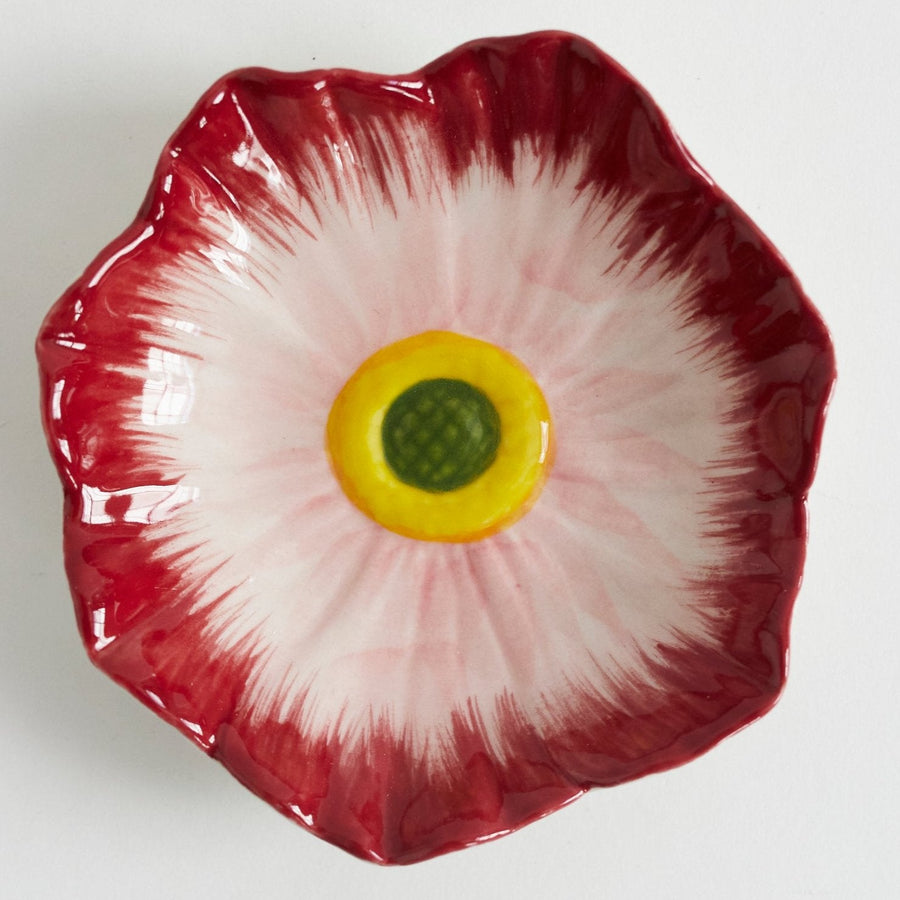 Porcelain Flower Dish - Pink Pansy - Tozai - Accessories - $10