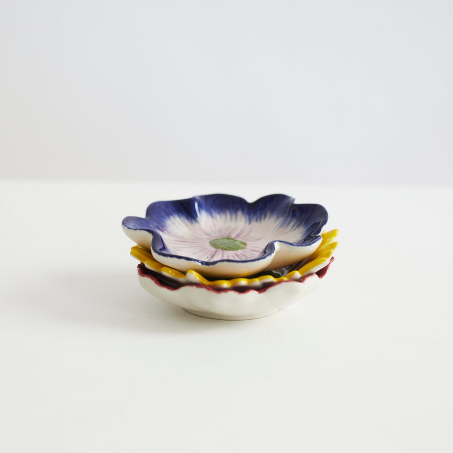 Porcelain Flower Dish - Tozai - Accessories - $10