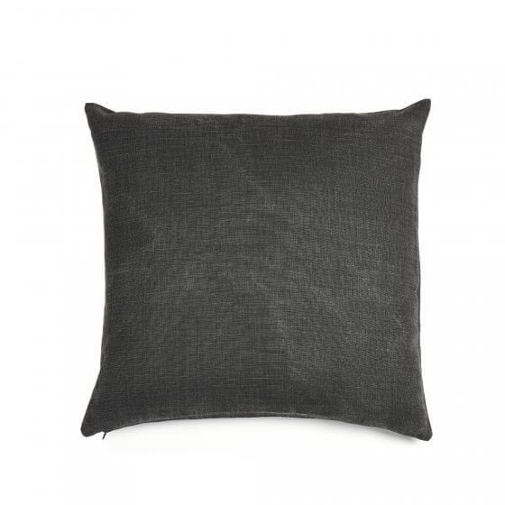 Ré - Washed Belgian Linen Pillow Black / 25’x25’ COVER Libeco Cushion $159