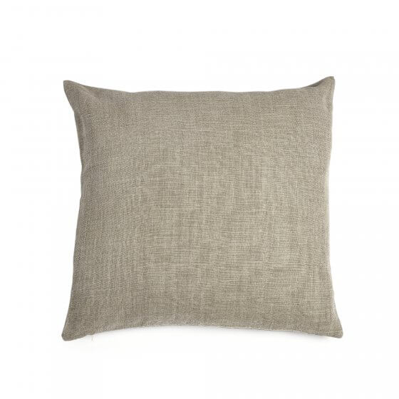 Ré - Washed Belgian Linen Pillow Taupe / 25’x25’ COVER Libeco Cushion $159