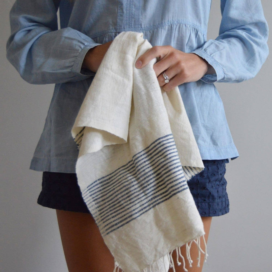 Riviera Striped Cotton Hand Towel - Creative Women - Table