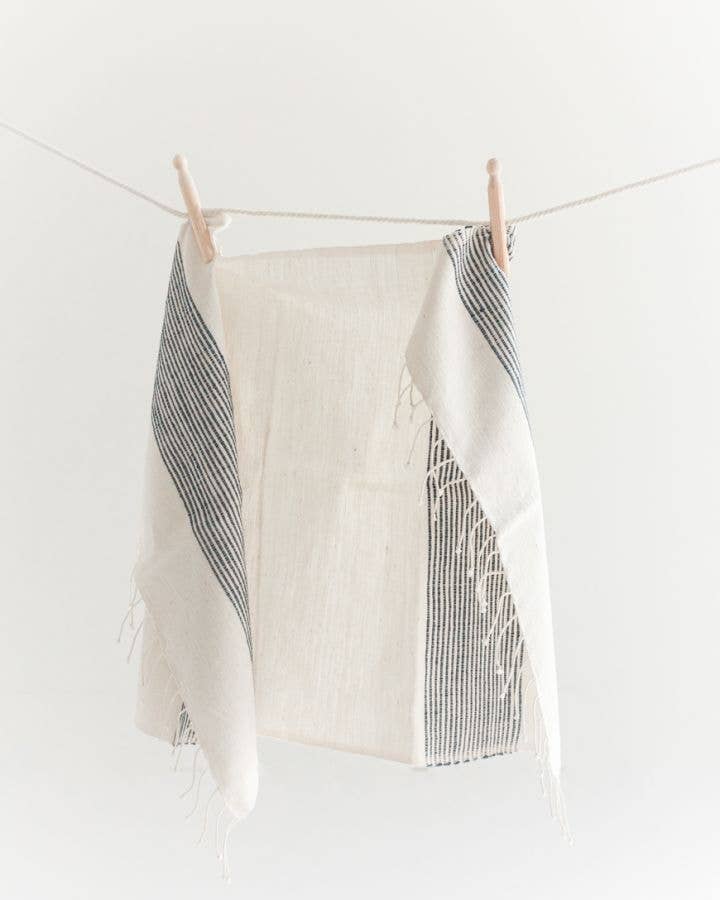Riviera Striped Cotton Hand Towel - Creative Women - Table