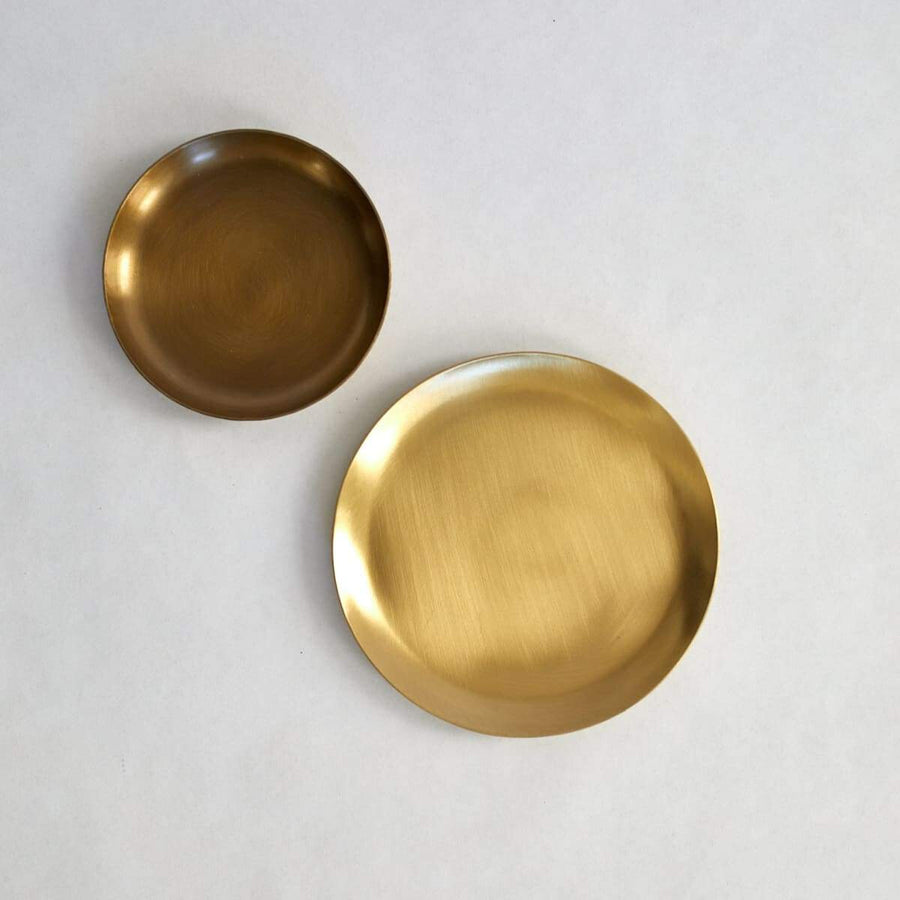 Round Brass Plate - Fog Linen - Accessories - $16
