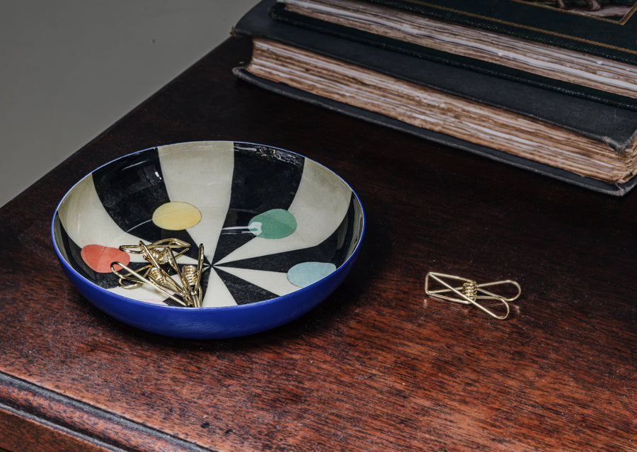 Round Enamel Tray - Benson’s Colour Hexagon - Roomytown Inc - Accessories - $17