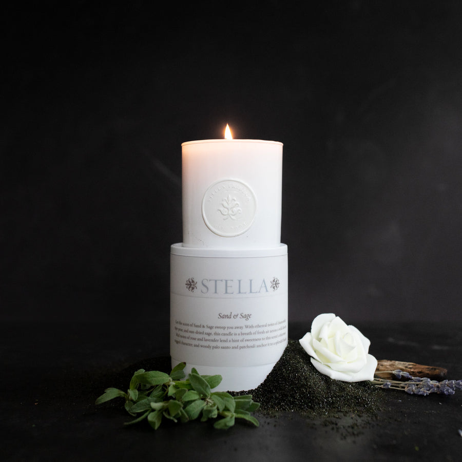 Sand & Sage - Blanca Beeswax Candles - Stella Fragrance - $60