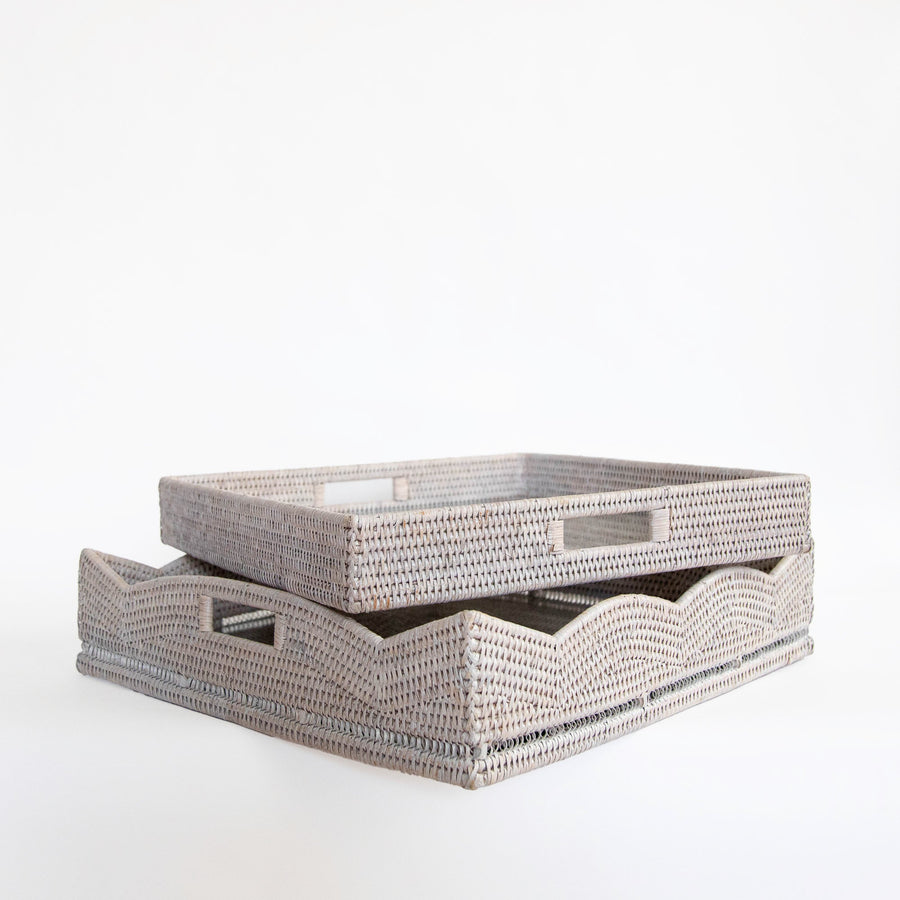Scallop Square Tray - Artifacts - Baskets - $271
