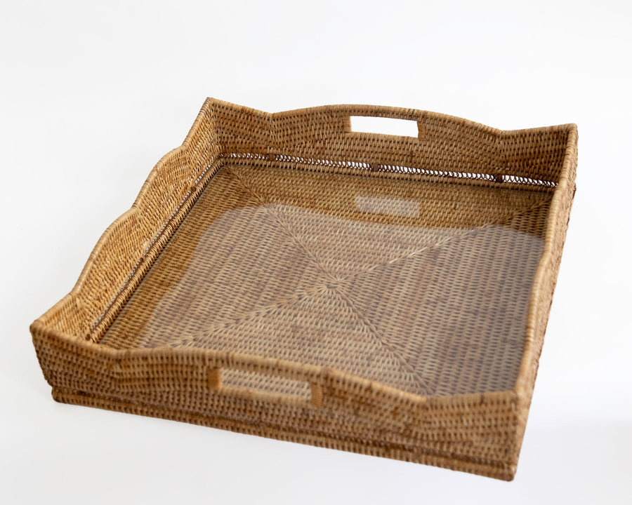 Scallop Square Tray - Artifacts - Baskets - $271