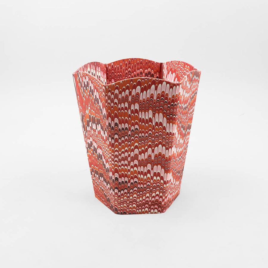 Scalloped Collapsible Basket - Marble Mountain Red - Craft Boat - Accessories - $95