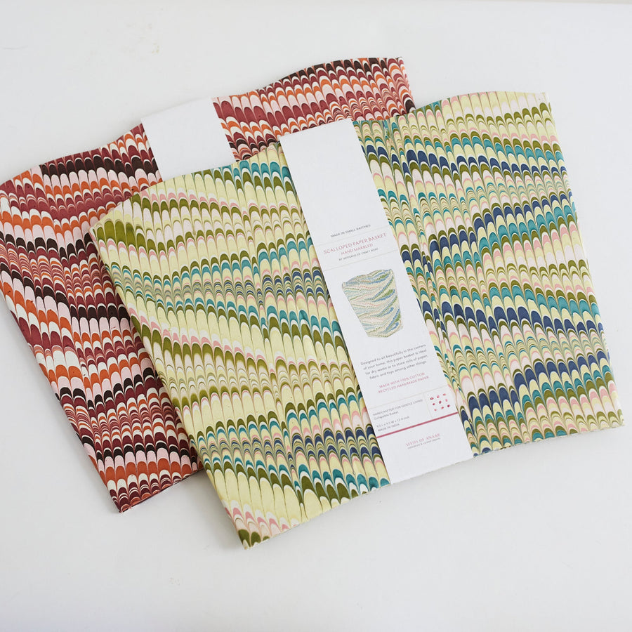 Scalloped Collapsible Basket Moss Mountain The Craft Boat Accessories $95
