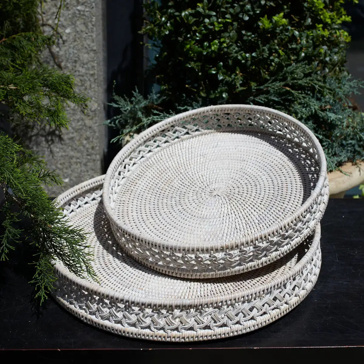 Seca Braid Round Tray - Artifacts Trading Company