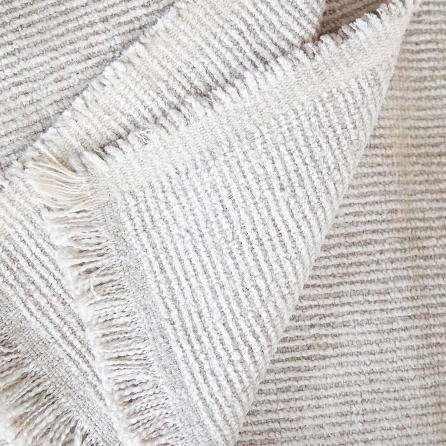 Serra Throw - 68’’ x 51’’ / Cream - uniq’uity - $550