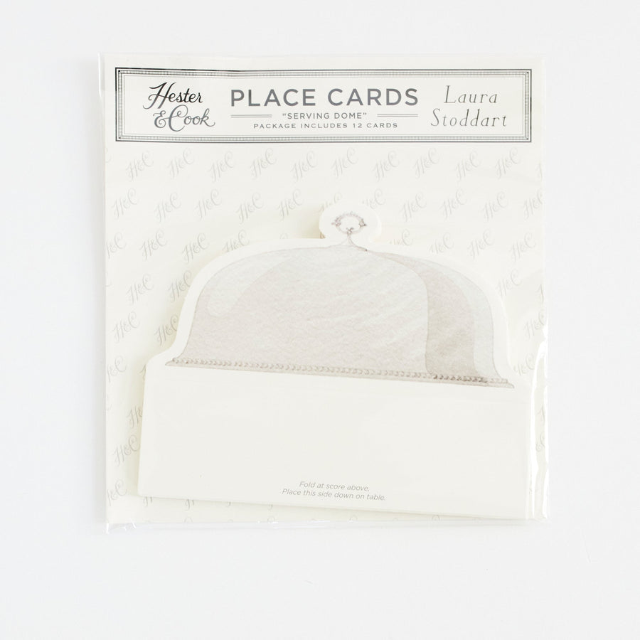Serving Dome Place Card 12/pk - Hester & Cook - Table - $9