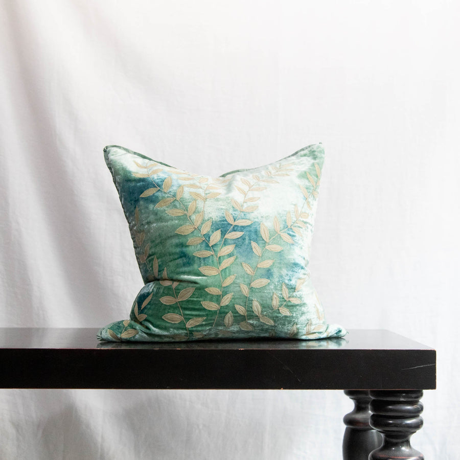 Shaded Lagoon Cushions - New Leaves 18’ x Anke Drechsel Cushion $342
