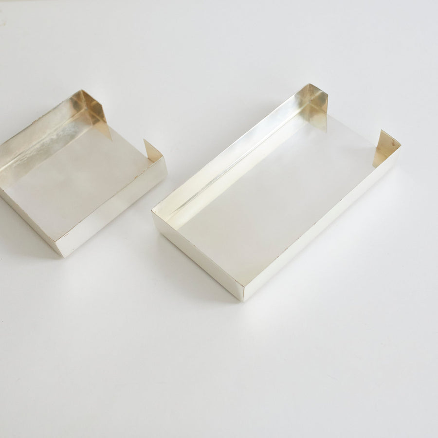 Silver Cocktail Napkin Holder - Hester & Cook - Accessories - $48