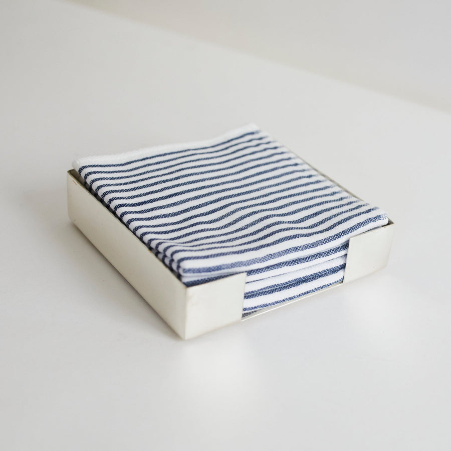 Silver Cocktail Napkin Holder - Hester & Cook - Accessories - $48