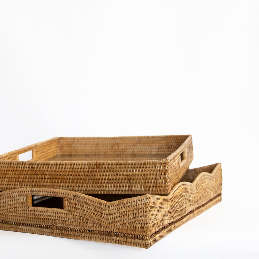 Square Serving Ottoman Tray - Artifacts - Baskets - $198