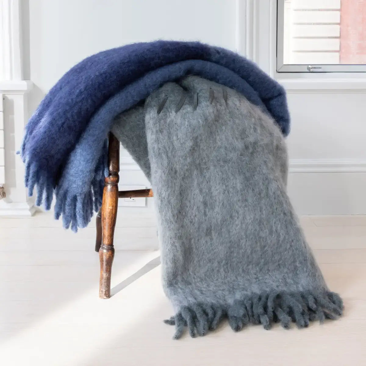 Stitching Mohair Throw - Mantas Ezcaray