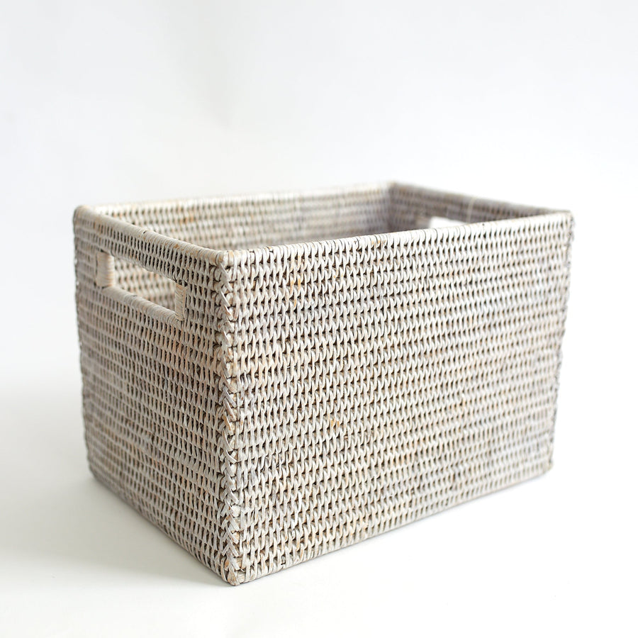 Storage Basket - White Wash - Matahari - Baskets - $93