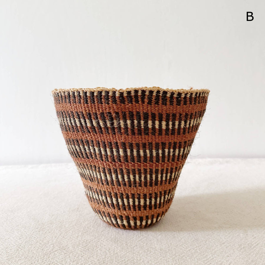 Storage Plant Basket- Pink & Brown - Option B - Amsha - Baskets - $48