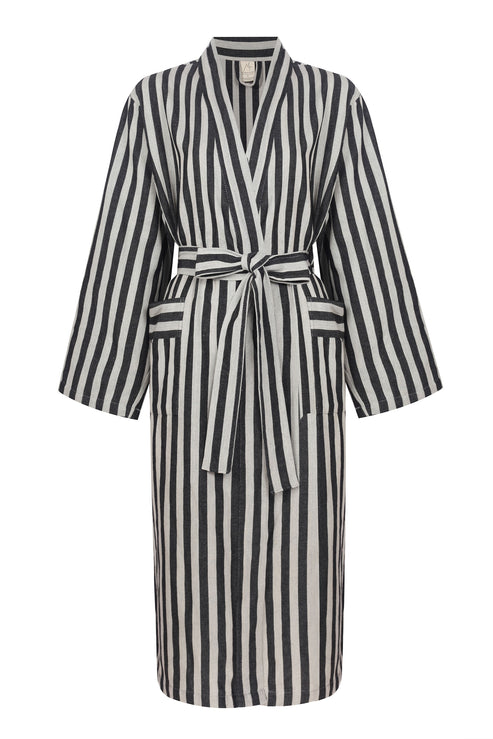 Stella Tribeca | Wearables | Striped Black Robe