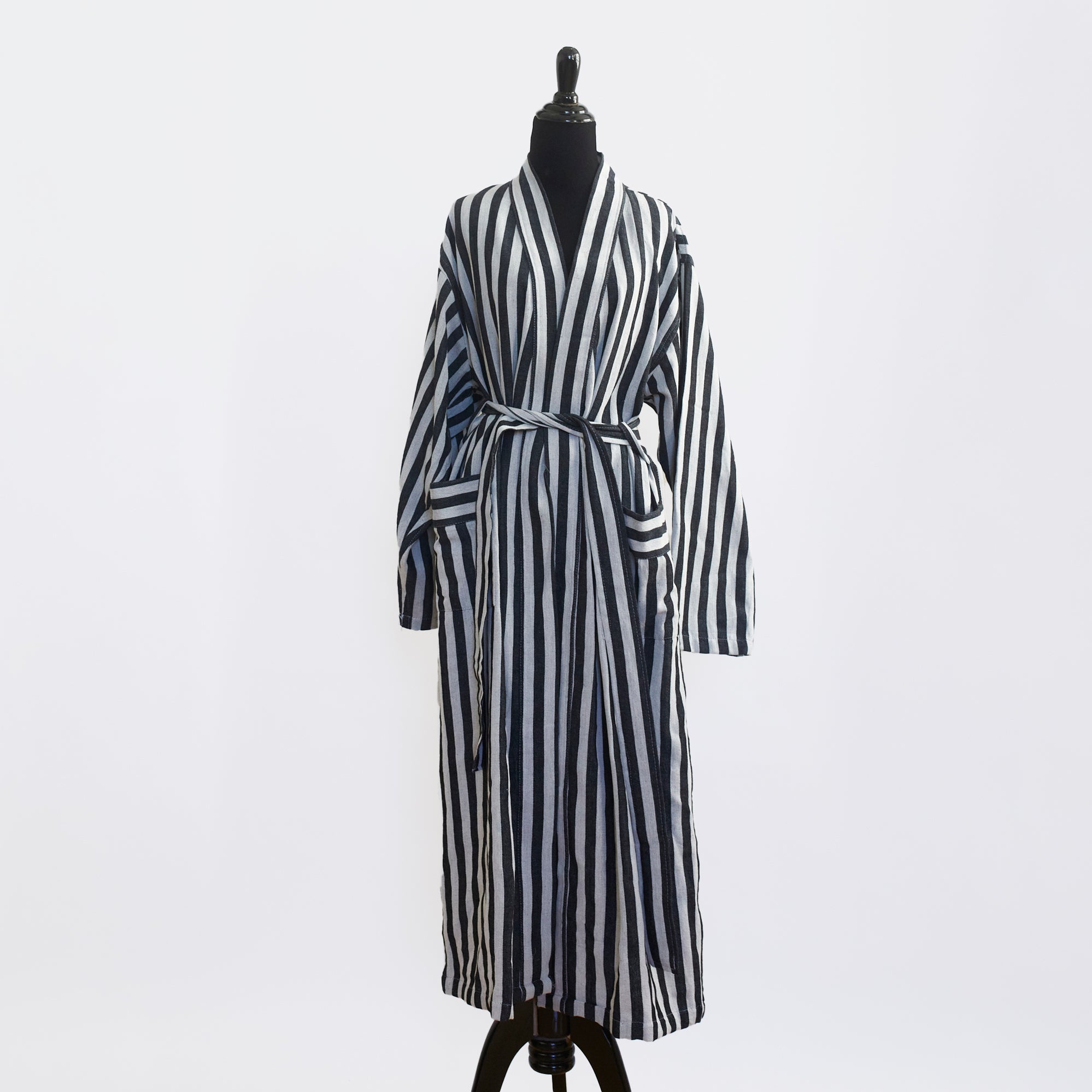 Stella Tribeca | Wearables | Striped Black Robe