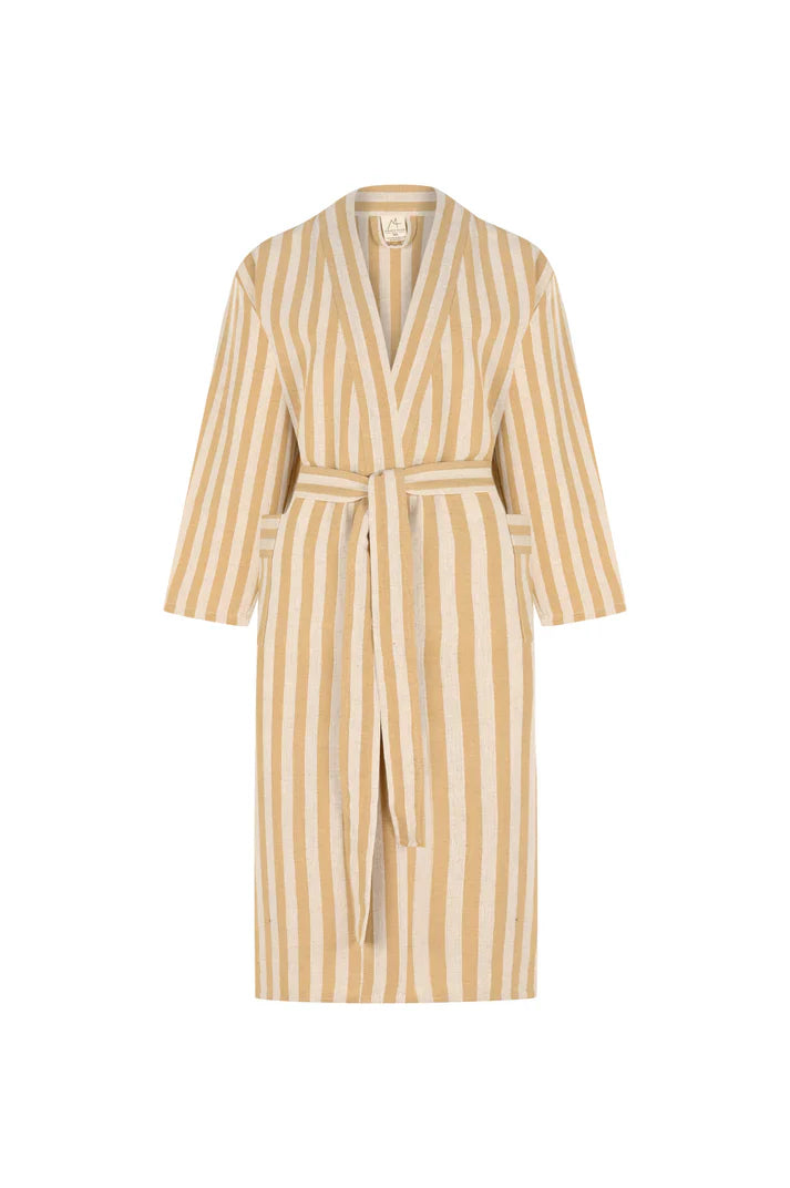 Striped Mustard Robe - Mizar & Alcor - Wearables
