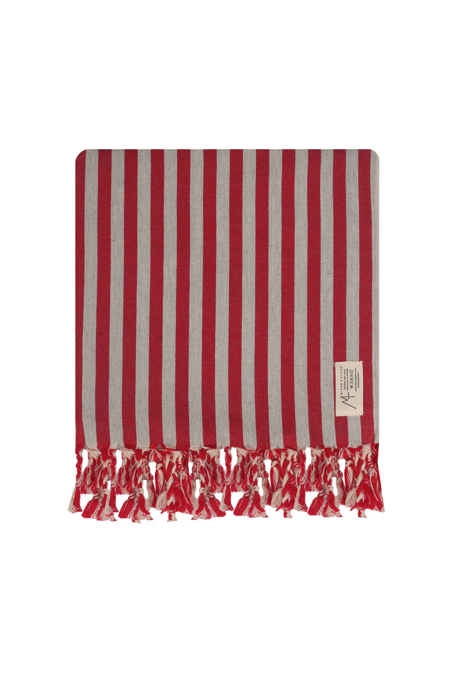 Striped Red Towel - 80 x 40’ - Mizar & Alcor - Bath - $65