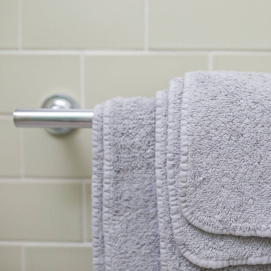 Super Pile Towels - Wash Cloth 12’ x / Platinum Abyss & Habidecor Bath $21