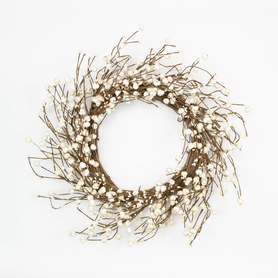 Tallow Berry Wreath - 22 Inch - Mills Floral Company - Accessories - $95