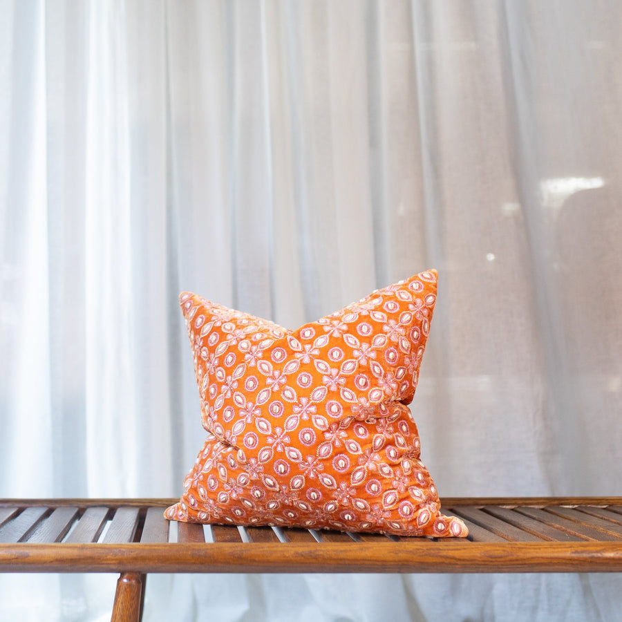 Tangerine Cushions - Gujarat Dots 18’ x - Anke Drechsel - Cushion - $570