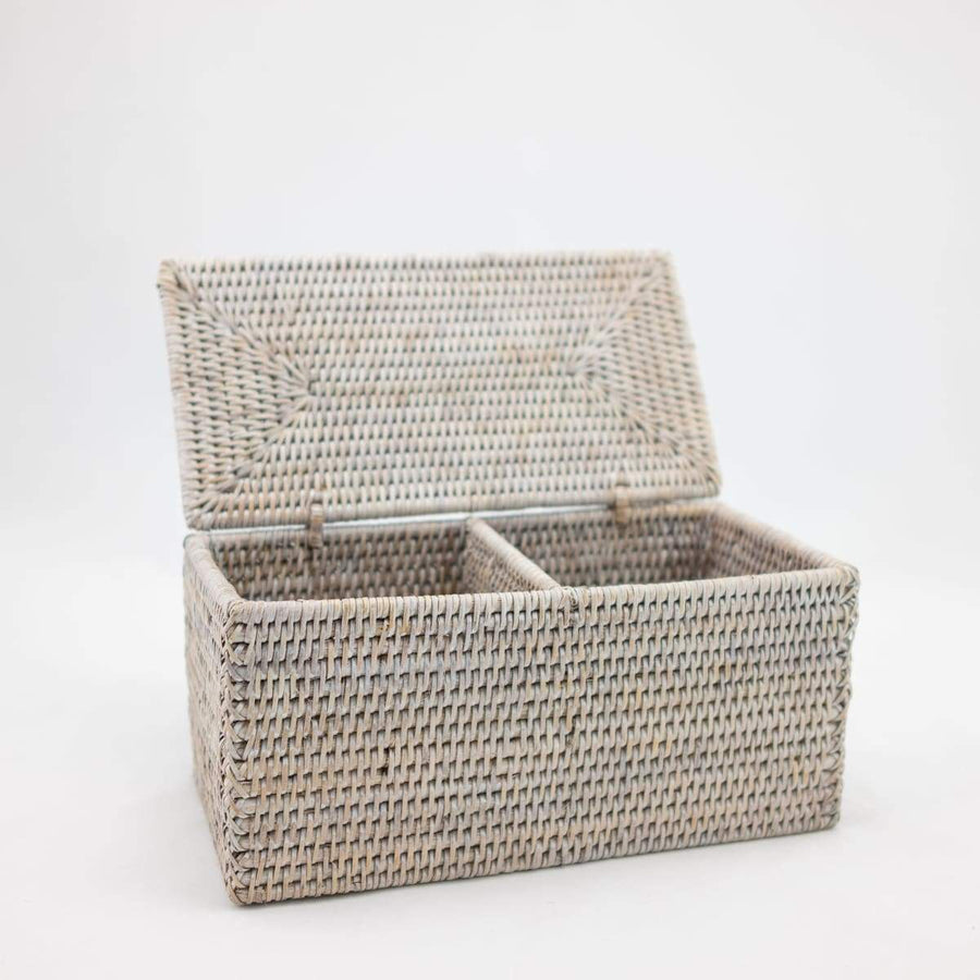 Toilet Paper Holder - Double - White Wash / 12.5’’ x 7.5’’ - Matahari - Baskets - $98