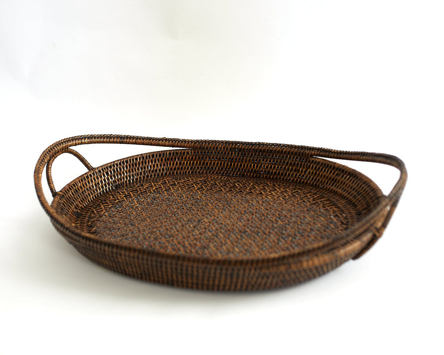 Tray- Oval Open Lace Weave - Matahari - Baskets - $110