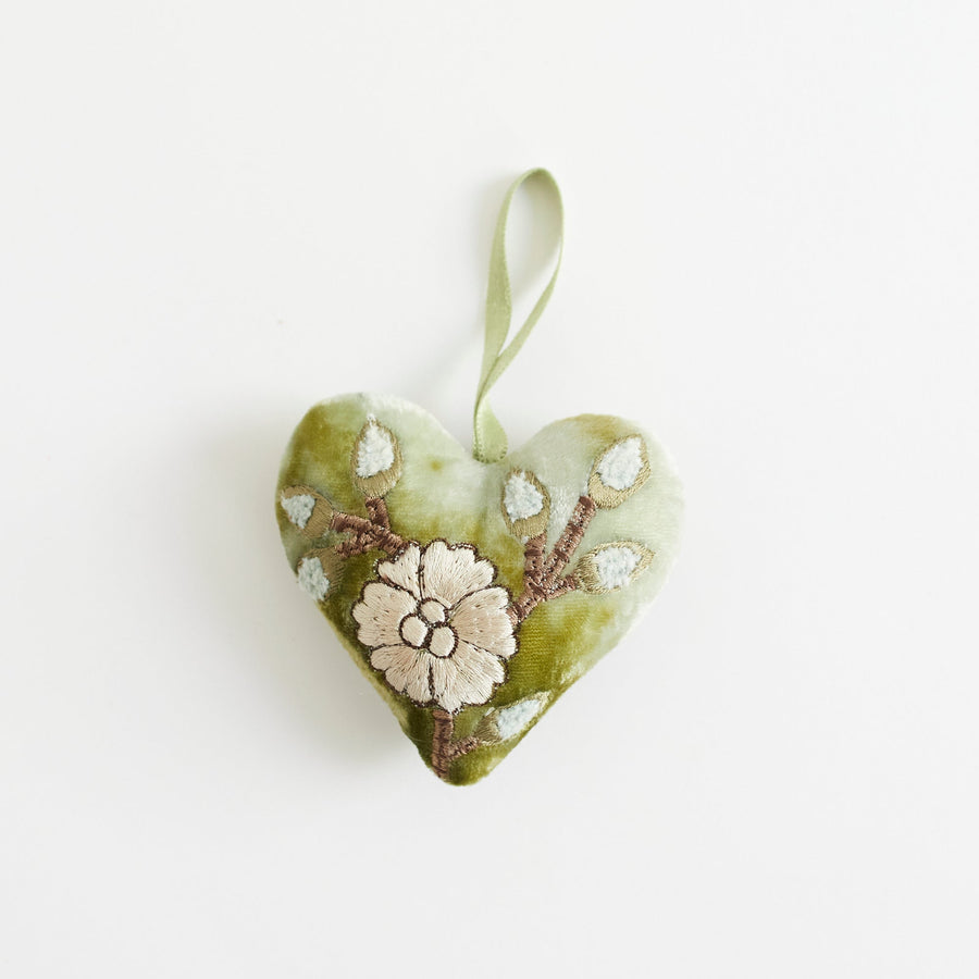 Tuileries Velvet Heart - Shaed Mint / Small 3’’ - Anke Drechsel - Holiday - $35