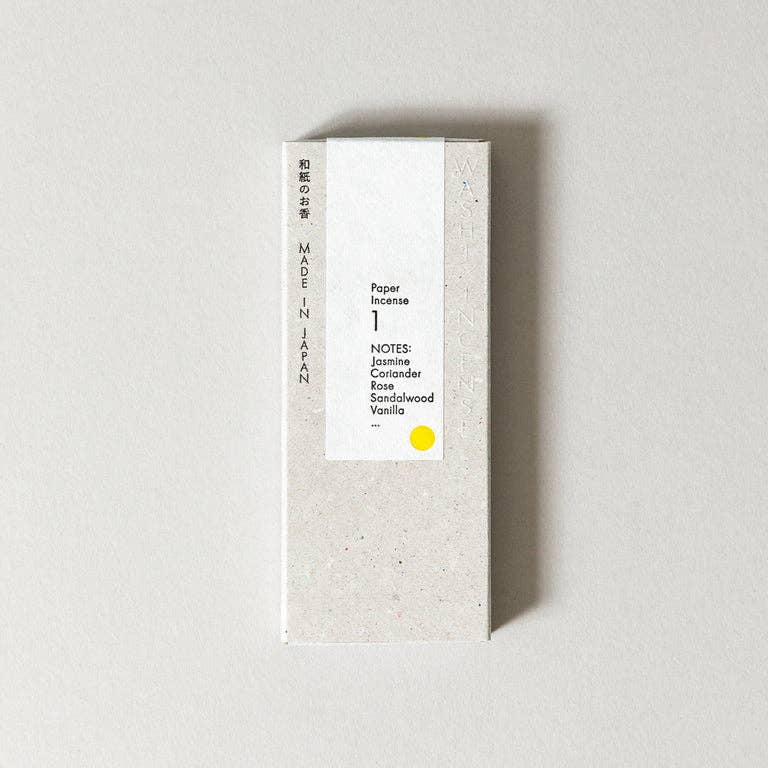 Washi Paper Incense Strips #1 Floral Warmth Morihata International Ltd. Co. Fragrance $17