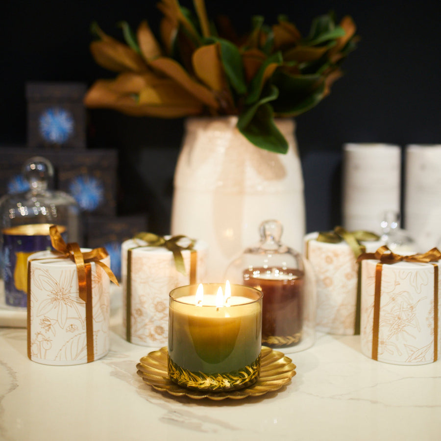 Winter Pine Holiday Beeswax Candle - Stella Tribeca - Fragrance