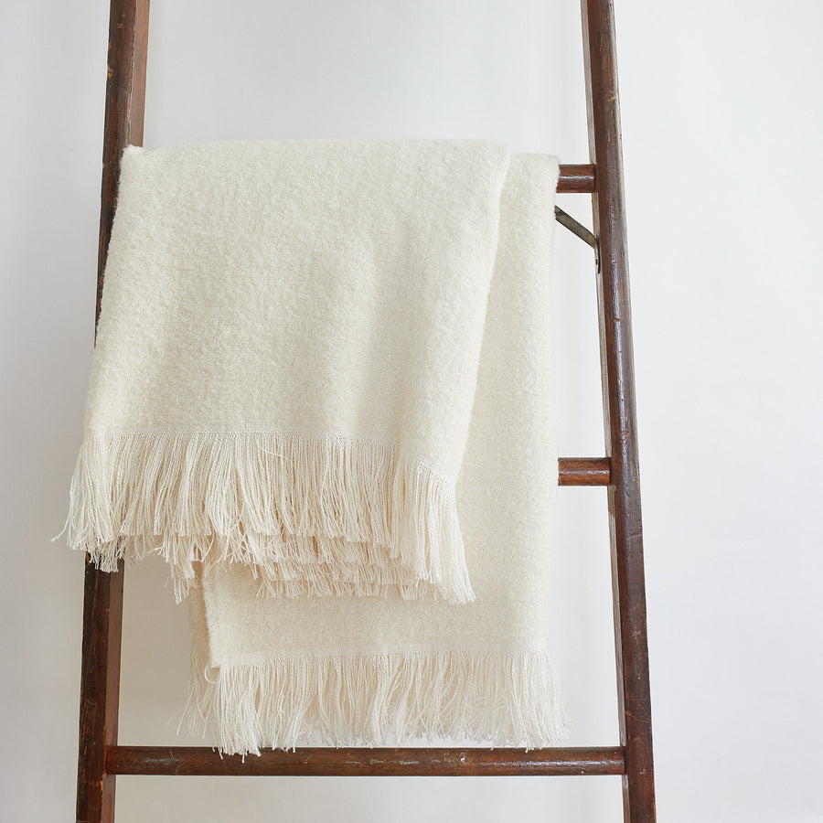 Winters Throw - 70’’ x 55’’ / White 1 - uniq’uity - $750