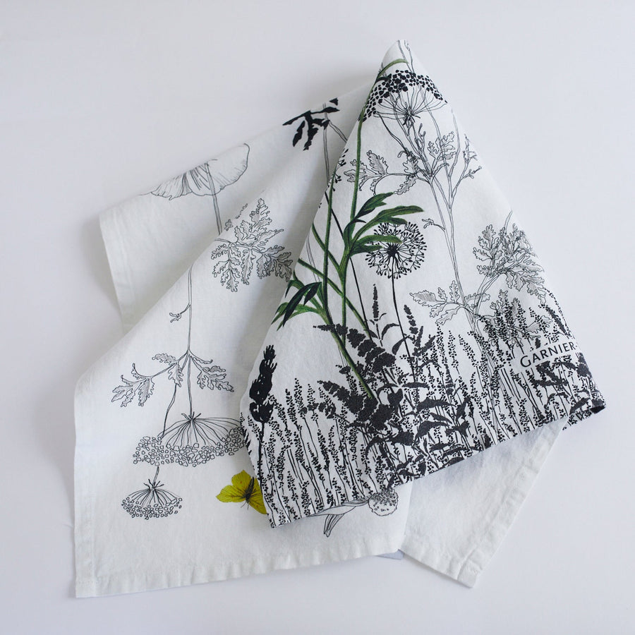 Yellow Butterfly Kitchen Towel - 20’ x 28’ - Garnier Thiebaut - Table - $27