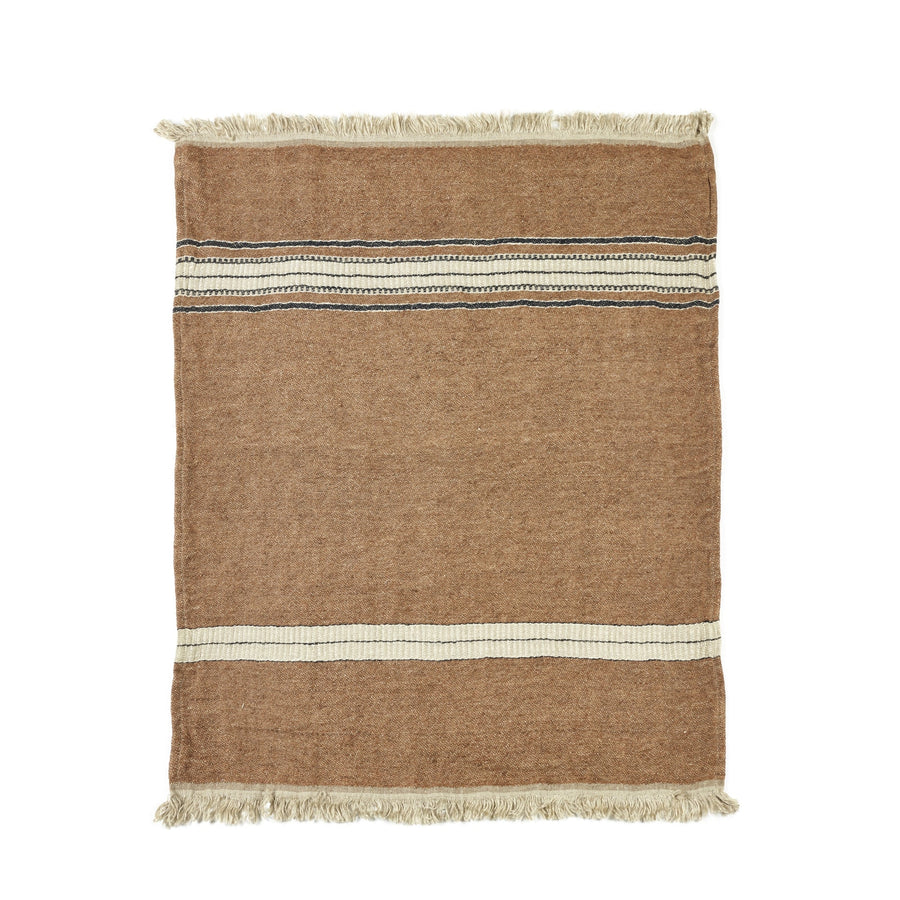 Belgian Towel - Hand- Set of Six - Special Order - Bruges Stripe - Libeco - Bath - $366