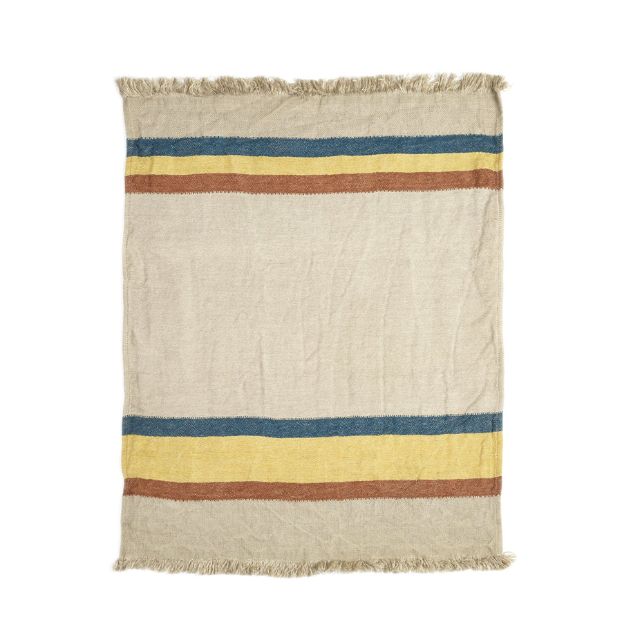 Belgian Towel - Hand- Set of Six - Special Order - Mecurio Stripe - Libeco - Bath - $366