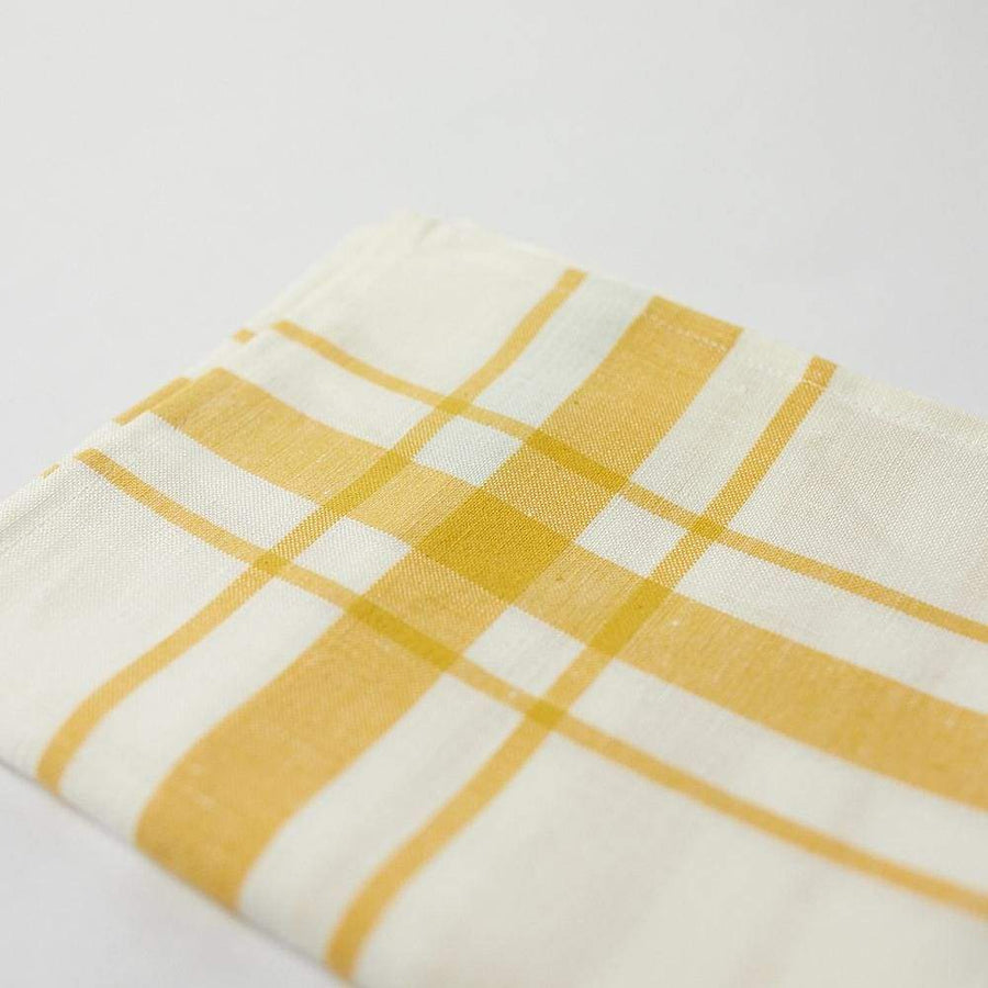 Linen & Cotton Slub Embroidered Tea Towel – Stella's Table