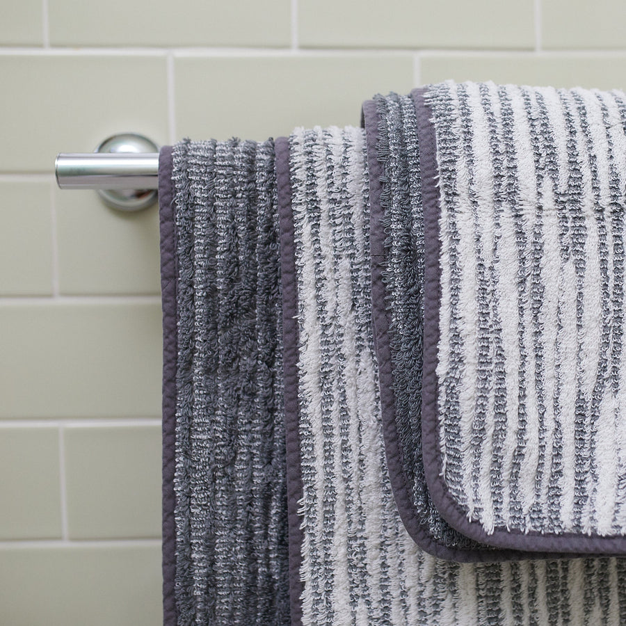 Cozi Towels - Wash Cloth / 12x12’ Charcoal Abyss & Habidecor Bath $25
