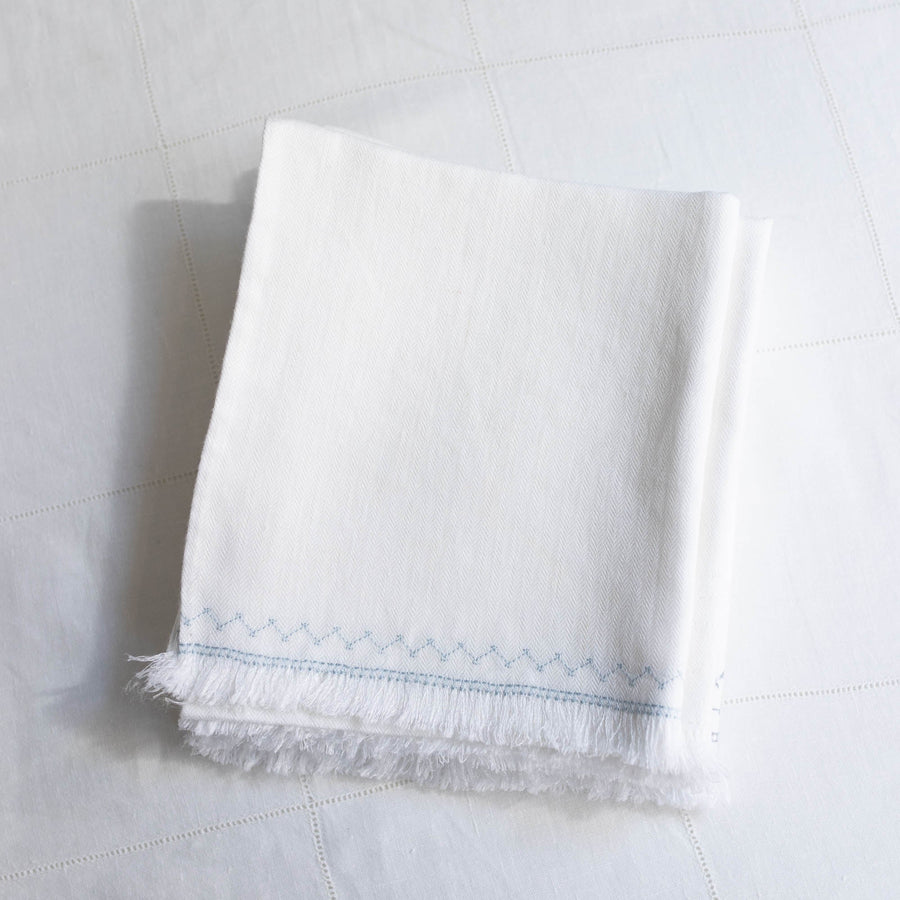 Embroidered Linen Hand Towel - Stella Tribeca - Bath - $65
