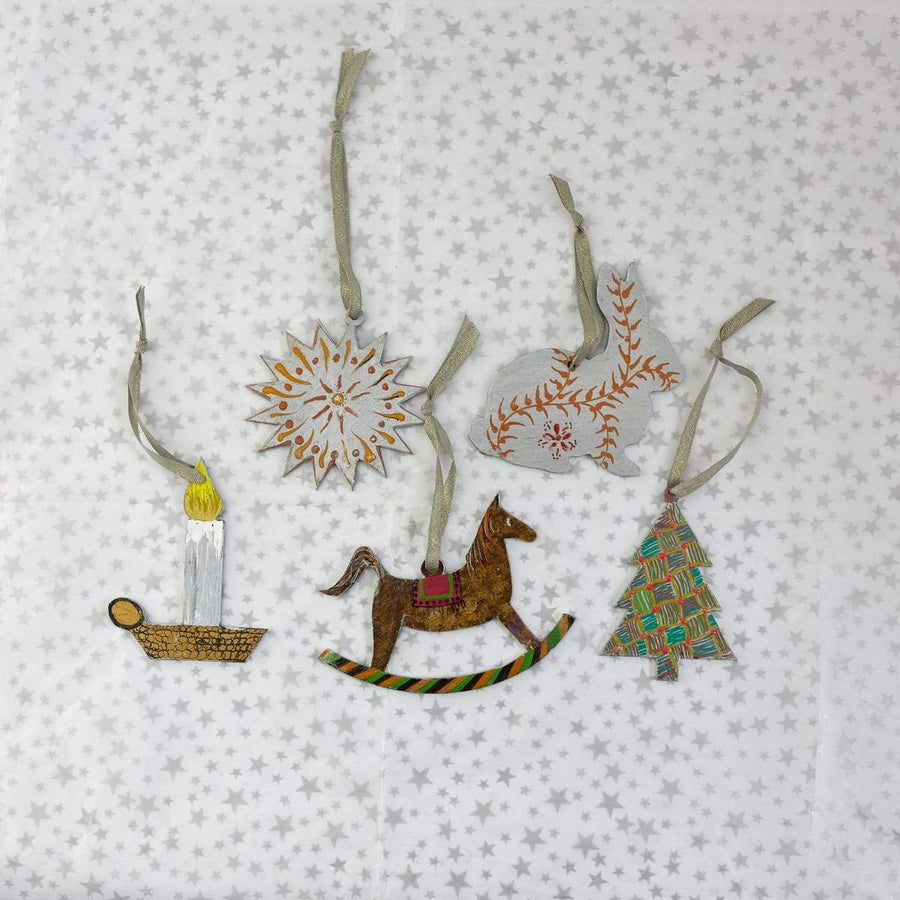 Hand Painted Ornaments - Stella Tribeca - Holiday - $42