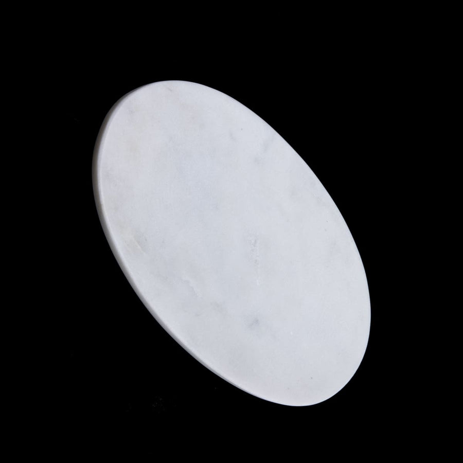 Oval Soap Dish - White Marble - Natural Habitat - Bath - $35