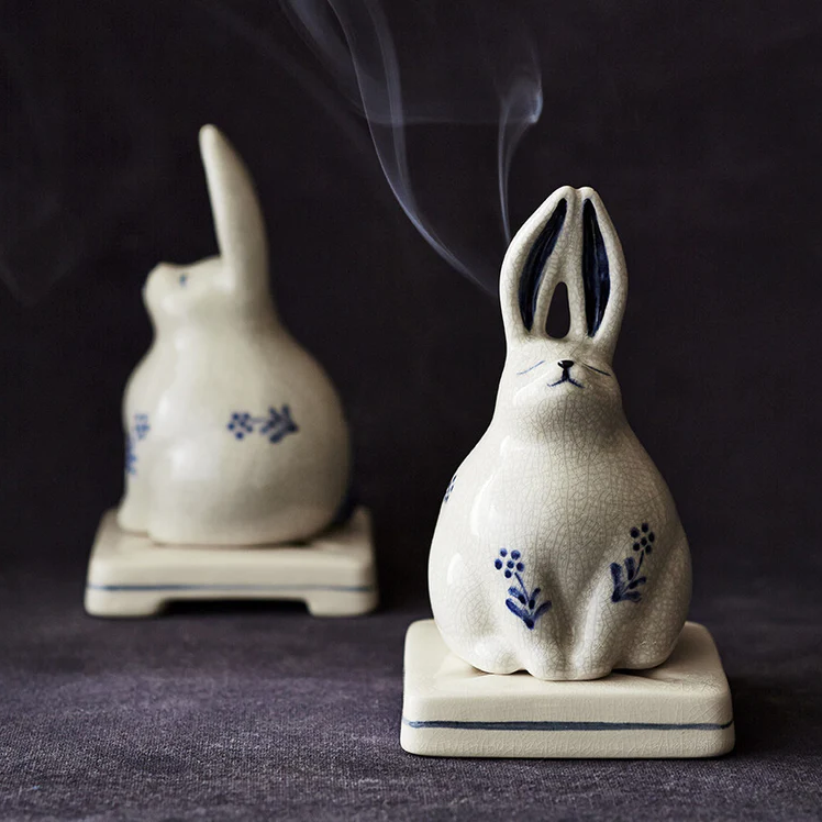 Porcelain Animal Incense Burner - Nippon Kodo Fragrance $42