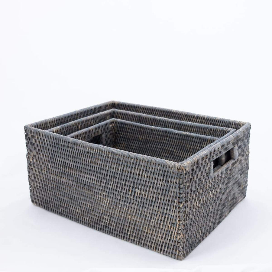 Rectangle Baskets with Handles - Matahari - $63