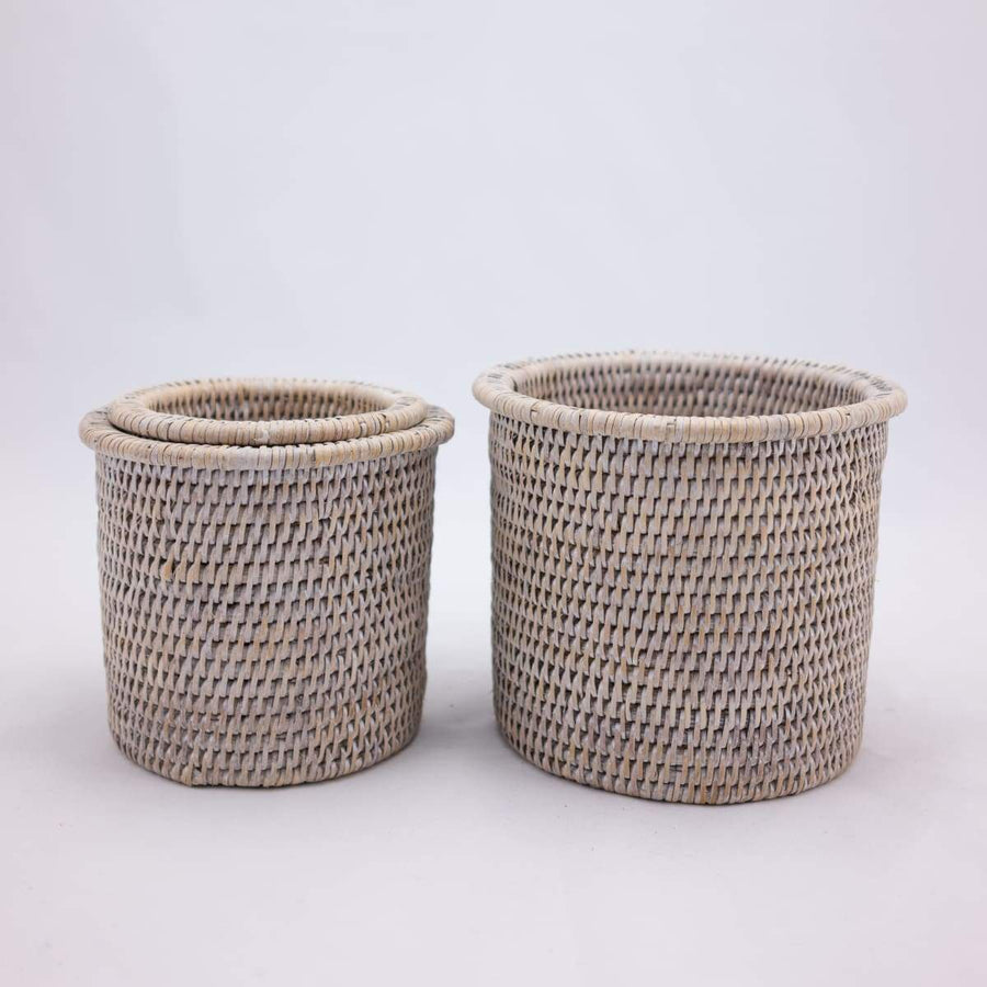 Round Flower Baskets - Matahari - $29